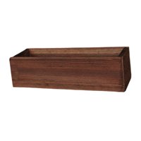 Magideal - Maceta Rectangular De Madera Para Plantas Jardinera Decorativa Macetero Para Flores Caja Rústica Artesanal Adecuada Para Hogar Oficina Café Dormitorio 40Cmx14Cmx8Cm