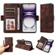 thumbnail image 1 of Carcasa FOXDOCK OPPO Reno 12 Pro 5G de cuero PU, diseño acolchado clásico, protección contra caídas y rayones, 1 of 5