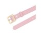 thumbnail image 2 of INSPIRE CHIC Cinturones de hebilla cuadrada dorada para mujeres de regreso a clases 1.1" de ancho, moda simple, cinturón de cintura de cuero sintético para vestidos y jeans 40.6x1.1" rosa claro, 2 of 5
