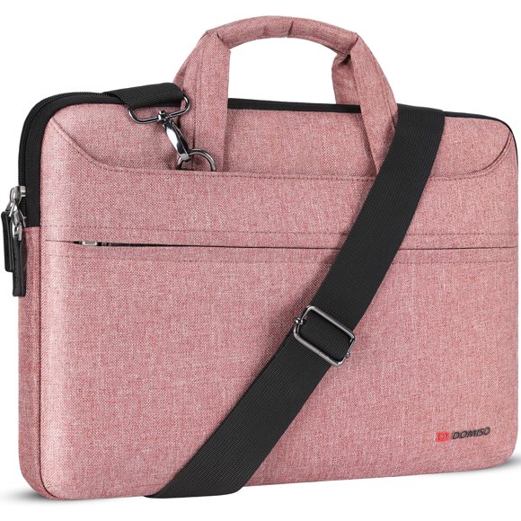 Bolso de hombro para laptop DOISO 15.6 pulgadas, rosa