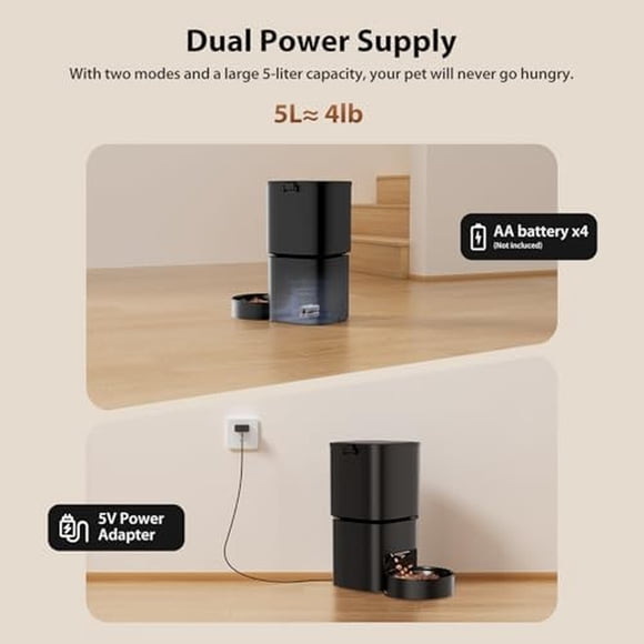 Comedero Automático Gato DUDUPET DUF09 5L WiFi App