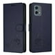 thumbnail image 1 of Funda tipo cartera FOXDOCK para Motorola MOTO G 5G 2023 con soporte, ranuras, RFID, diseño de gato, 1 of 5