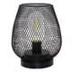 thumbnail image 1 of Lámpara De Mesa Con Forma De Jaula De Hierro, Luz, Mesita De Noche, Dormitorio, Hogar, Café, Decoración, Negro, 1 of 3