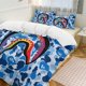 thumbnail image 1 of Blue Rainbow Bape Shake Camo Comforter Set Soft 3 Pcs Twin Bedding Sets Thicken for All Season, 1 of 5