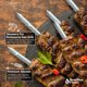 thumbnail image 4 of Brochetas Brazilian Flame 3 individuales para asador a gas, 4 of 9
