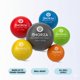thumbnail image 4 of Juego de 6 Pelotas de Entrenamiento Thorza 100 g‑1000 g con Peso, 4 of 9