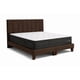 thumbnail image 4 of Cama 2 Plazas Completa Cafe | Base Europea + Colchón Excellense Plus 25CM + Respaldo Tapizado, 4 of 9