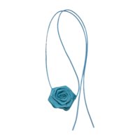 Magideal - Collar De Flores Gargantilla Collar Cuello Flor Gargantilla Correa Larga Flor Hecha A Mano Para Mujeres Niñas Cintura Cuerda Banda Para El Cuello Para Azul Claro
