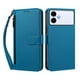 thumbnail image 1 of Funda Tipo Billetera para samsung galaxy S26 Edge con Soporte y Bolsillo con Cierre Azul, 1 of 1