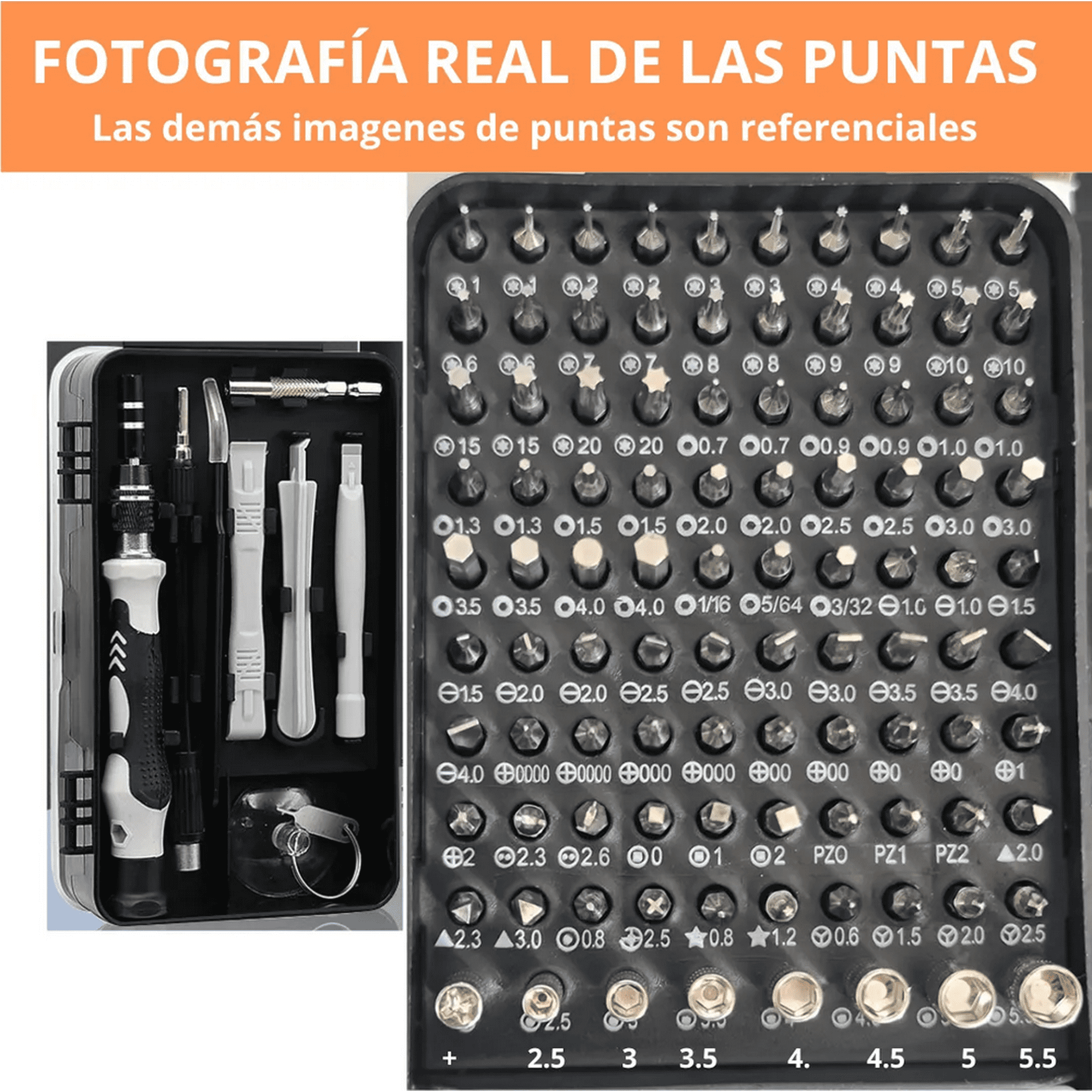 Genérico - Juego Kit Set Destornilladores Precision 115 En 1 Telefono