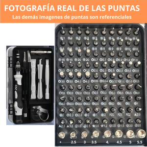 Genérico - Juego Kit Set Destornilladores Precision 115 En 1 Telefono