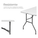 thumbnail image 3 of Mesa plegable camping 180x75 cm portátil color blanco, 3 of 3