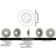 thumbnail image 2 of Disco Freno para auto Volkswagen Jetta 2011-2018 Trasero, 2 of 4