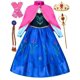 thumbnail image 1 of Disfraz de Princesa Avady para Niñas Pequeñas Vestido con Capa y Corona 7-8 Años, 1 of 5