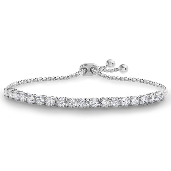 Pulsera Devin Rose 8 ct. de circonita cúbica blanca