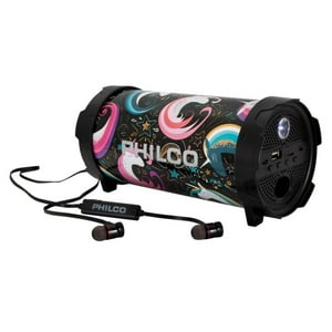 Philco - Pack Parlante Bluetooth 10W Diseño Audifonos Bluetooth