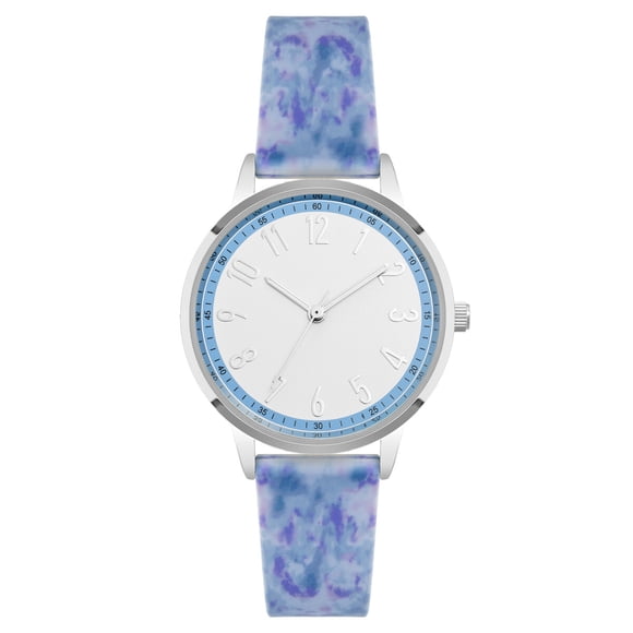 Reloj Time and Tru Correa Silicona Azul 25mm Quartz 783045SVMT