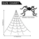 thumbnail image 3 of Halloween Telarañas Decorations With 90 Cm Aterradora Araña, 3 of 5