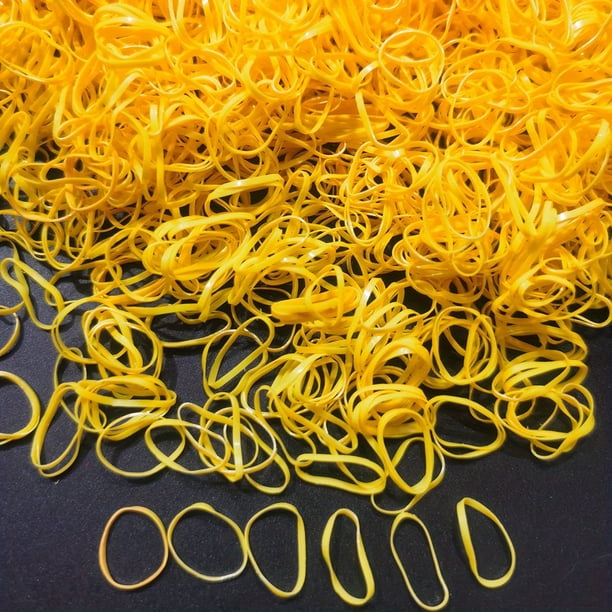 1000pcs of Transparent Mini Hair Ties - Get That Perfect Ponytail with Clear Elastic Hair Rubber Bands!