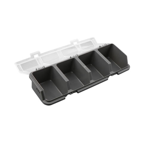 Bothyi - Organizador De Tornillo Almacenamiento De Almacenamiento Garaje Carrera Artículos Pequeños Tuercas Bancos De Trabajo Con Tapa Gris