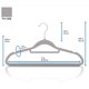 thumbnail image 2 of Perchas de terciopelo GVTECH Premium [paquete de 50] antideslizantes, color gris, 2 of 8
