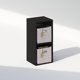 thumbnail image 5 of Organizador de armario Furinno Reed de 2 niveles con estante abierto Blackwood, 5 of 7