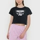 thumbnail image 3 of Polera Niña Teen Manga Corta Fun Negro Corona, 3 of 5