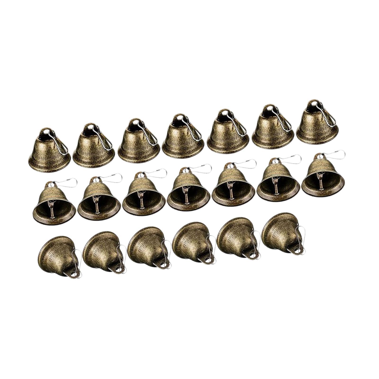 Bothyi - Cascabeles Pequeños De Bronce, Diseño Vintage Para Navidad, Adiestramiento Canino, 20 Unidades