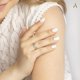 thumbnail image 2 of Anillo Amberta de oro 14K talla 6.4 con corte de diamante, 2 of 6
