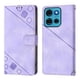 thumbnail image 3 of Funda Cartera para Motorola Moto G75 con Soporte y Ranuras, Resistente a Golpes y Rayones Morado, 3 of 5