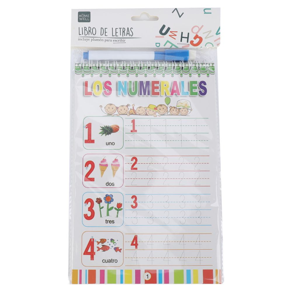 Homewell - Libro Números Numerales Con Plumón