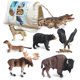 thumbnail image 1 of Set de figuras de animales Volnau Safari, 7 piezas, para niños mayores de 3 años, 1 of 6