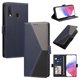 thumbnail image 1 of Cartera para Samsung Galaxy A20e en PU Tricolor, Funda con Solapa, Azul Oscuro, 1 of 6