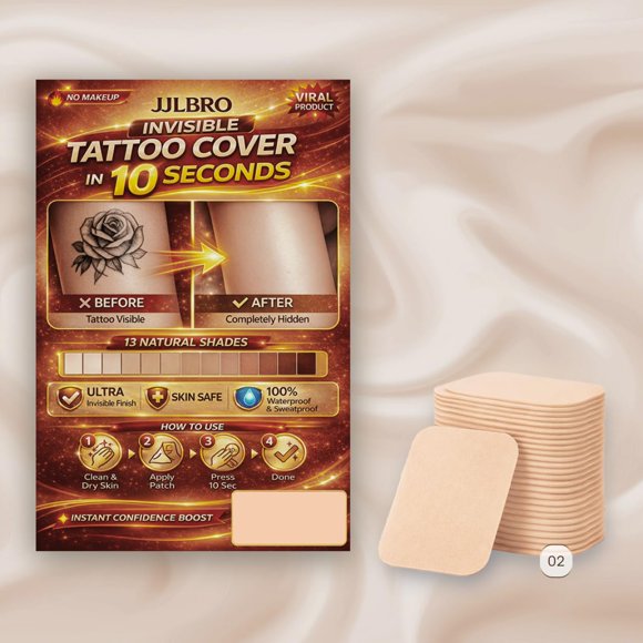 Cubierta para tatuaje JJLBRO 10 piezas parche impermeable tono piel