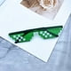 thumbnail image 1 of Mosaic Print Rimless Fashion Glasses For Women Men Color Block Irregular Frame Sunglasses Flat Top Eyewear, 1 of 3