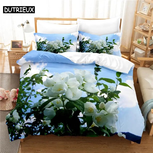 Gardenia Bedding Set Duvet Cover Set Bedding Digital Printing Bed Linen Bedding Set Fashion Design