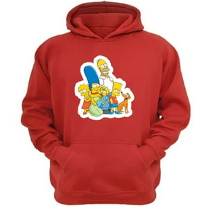 Genérico - Polerón Canguro Familia Amarilla Rojo Talla M Unisex