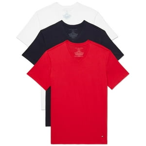 Camisetas Tommy Hilfiger De Algodón Clásico Con Cuello En V Para Hombre, X3