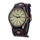 thumbnail image 3 of Reloj De Pulsera Vintage Cuero De PU Correa Ancha De Cuero Para Hombres Cómodo Negro, 3 of 3
