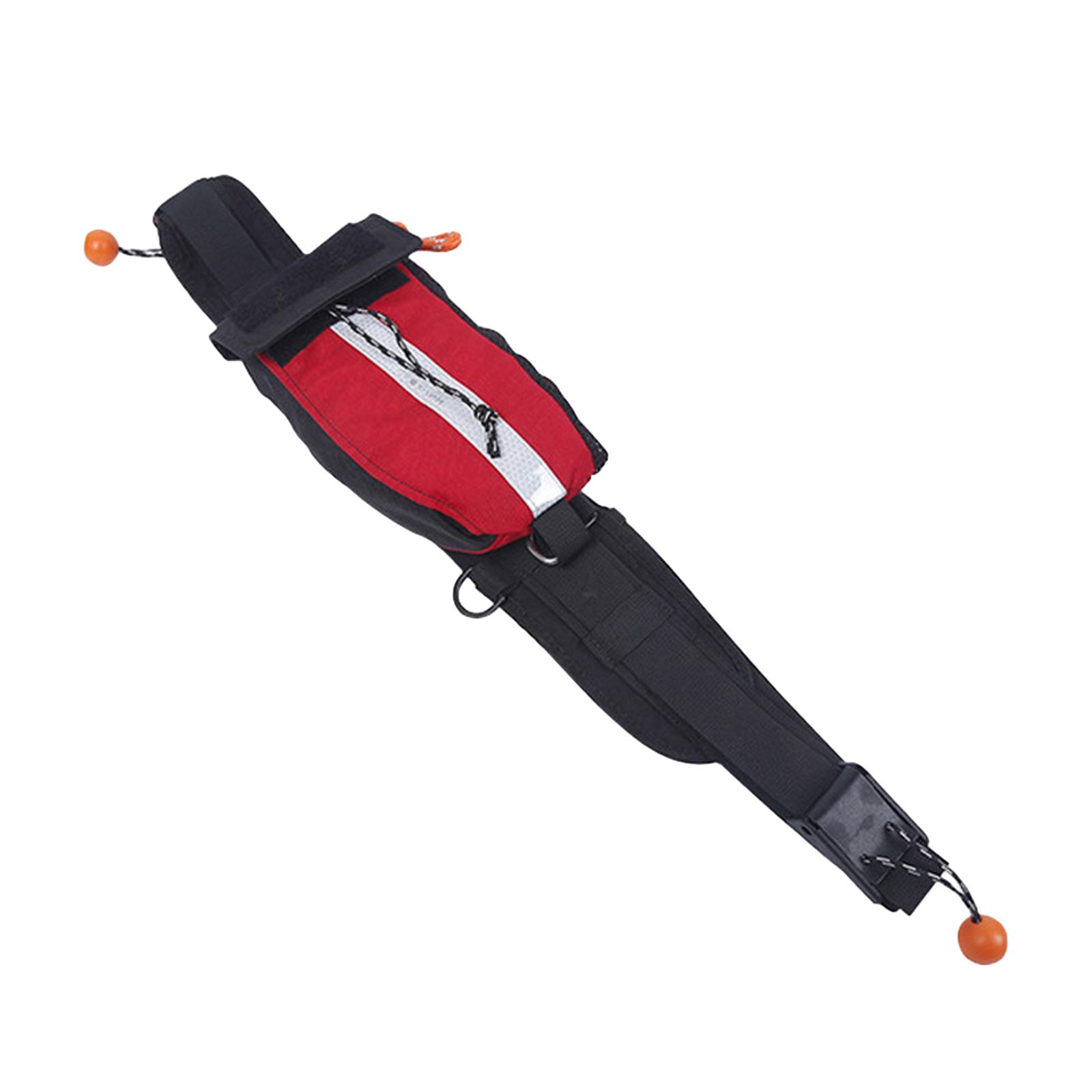 Magideal - Bolsa De Tiro Bolsa De Tiro Arrojable Cuerda Para Lanzar Bolsa De Tiro Flotante De Alta Visibilidad De 49 Pies Para Nadar Pesca En Hielo Navegación