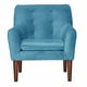 thumbnail image 1 of Poltrona Bergen Felpa Turquesa, 1 of 2