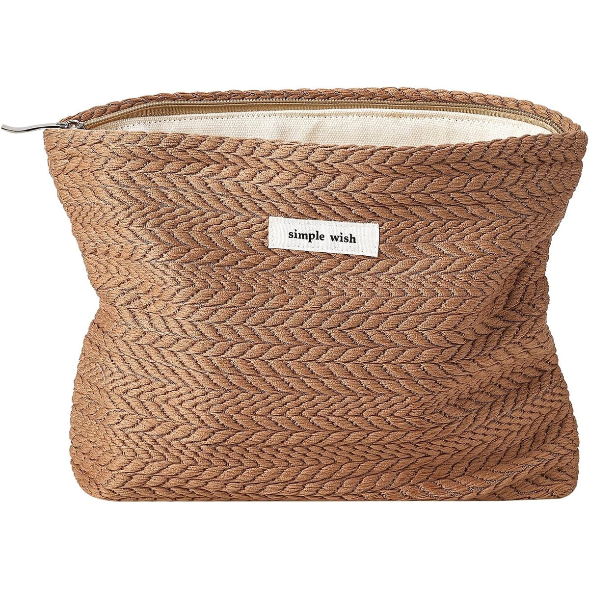 Neceser Simple Wish Trigo 21x5x18cm Cierre Viaje