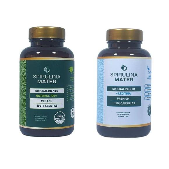 Pack Spirulina 180 tabs + Lecitina 150 caps.