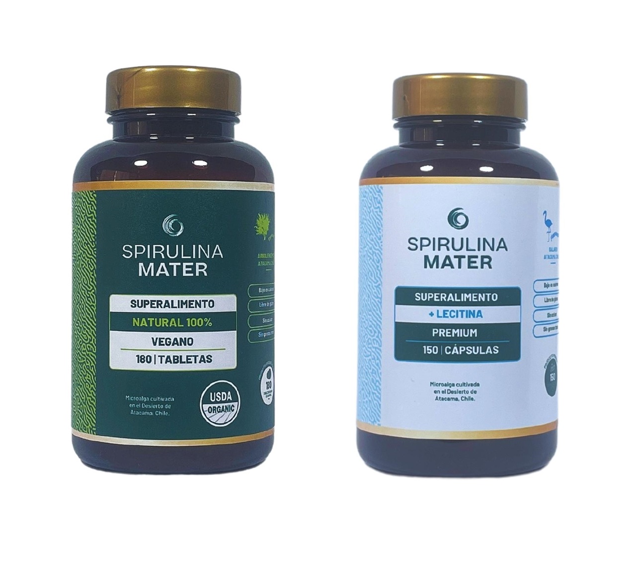 Spirulina Matter - Pack Spirulina 180 Tabs + Lecitina 150 Caps.