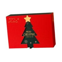 Bothyi - Caja De Regalo Navideña Roja Para Envolver Regalos Para Decoración De Festivales, 29 Cm X 21 Cm X 9 Cm