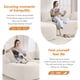 thumbnail image 2 of Boneless L-Shape Sectional Sofa with Curved Chaise,White Modular Chenille Compression Couch,30D High-Density Foam,Minimalist Modular Couches Sleeper for Living Room Bedroom Apartment Lounge., 2 of 3