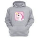 thumbnail image 1 of Polerón Canguro Unicornio Gris Claro Talla M Unisex, 1 of 2