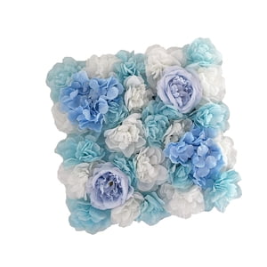 Magideal - Diy Arco De Flores, Hilera De Flores Artificiales, Telón De Fondo De Flores, Tapete Floral, Arreglo De Pared De Flores De Boda Para Patio, Baby Shower Azul Oscuro