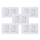 thumbnail image 1 of Pack 5 Interruptores Doble Metálico 9/12 16a - Blanco, 1 of 3