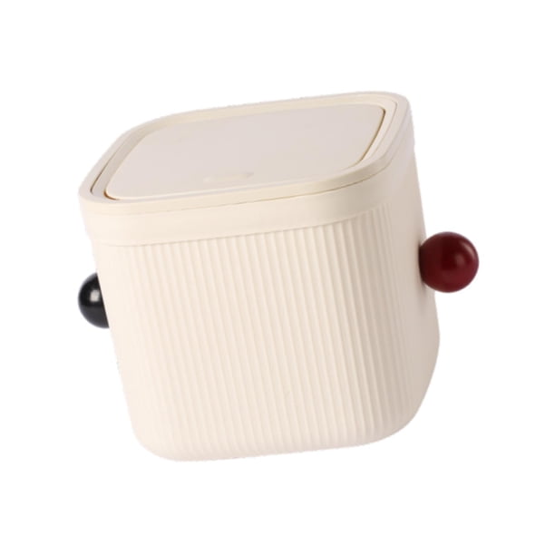 Bin de basura del bote de basura de la encimera con tapa con tapa fácil de limpiar la basura de desechos de desecho multifunción para la sala de estar